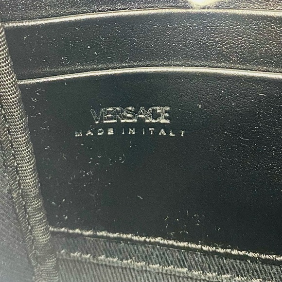 🎉 SALE 🎉 NEW Versace Pink La Greca Signature Coated Canvas Chain Crossbody Bag - Picture 16 of 17